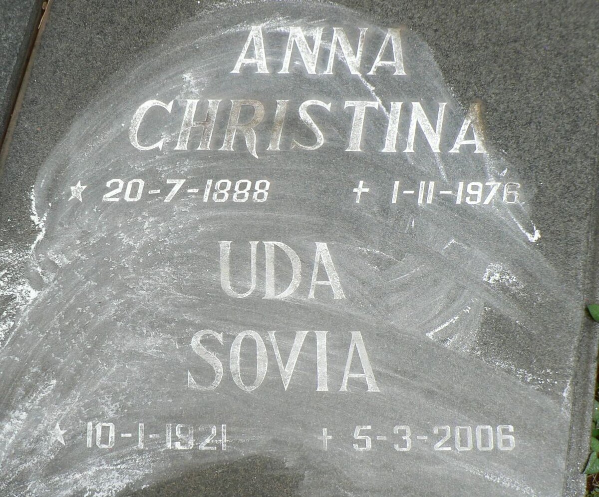ELLIS Anna Christina 1888-1976 :: ? Uda Sovia 1921-2006