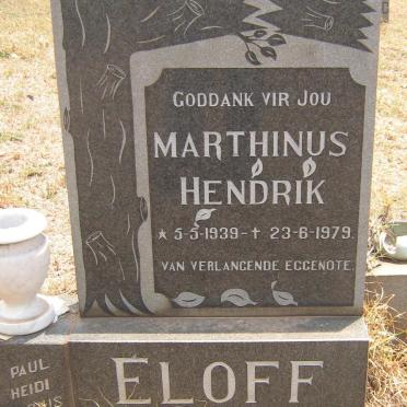 ELOFF Marthinus Hendrik 1939-1979