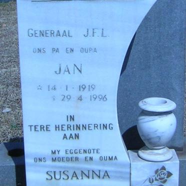 ENGELBRECHT J.F.L. 1919-1996 &amp; Susanna 1924-1985