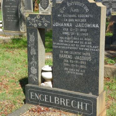 ENGELBRECHT Barend Jacobus 1883-1965 &amp; Johanna Jacomina 1893-1959