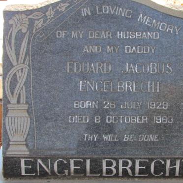 ENGELBRECHT Eduard Jacobus 1929-1963