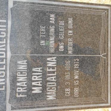 ENGELBRECHT Francina Maria Magdalena 1886-1975