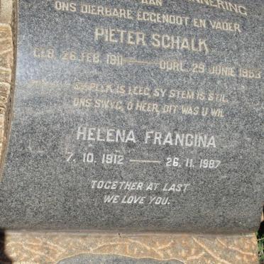 ERASMUS Pieter Schalk 1911-1953 &amp; Helena Francina 1912-1987