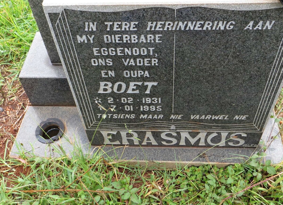 ERASMUS Boet 1931-1995