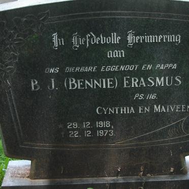 ERASMUS B.J. 1918-1973