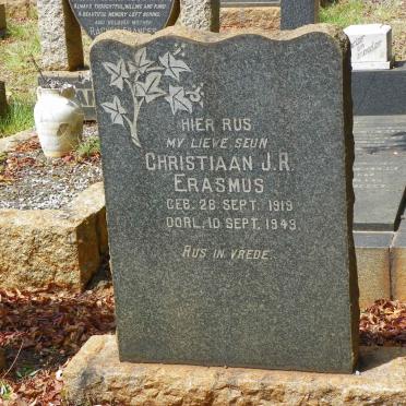 ERASMUS Christiaan J.R. 1919-1943