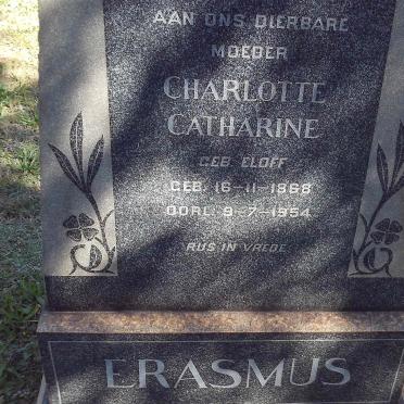 ERASMUS Charlotte Catharine nee ELOFF 1868-1954