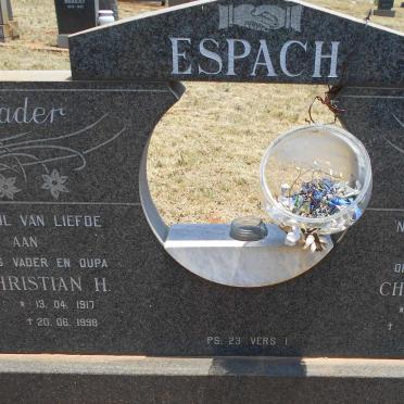 ESPACH Christian H. 1917-1998 &amp; Christina G. 1921-