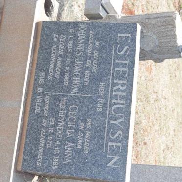 ESTERHUYSEN Johannes Joachom 1885-1969 &amp; Cecilia Anna HEYNEKE 1885-1970