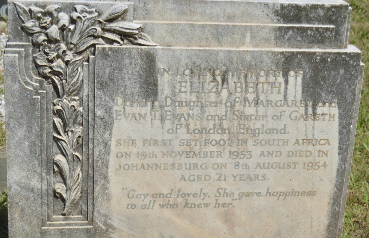 EVANS Elizabeth -1954