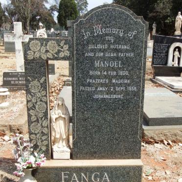 FANGA Manoel 1900-1959 &amp; Mabel Phyllis PERO 1912-1999