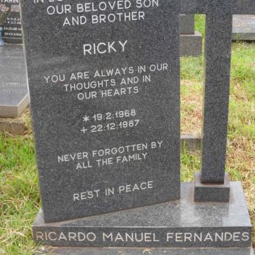 FERNANDES Ricardo Manuel 1968-1987