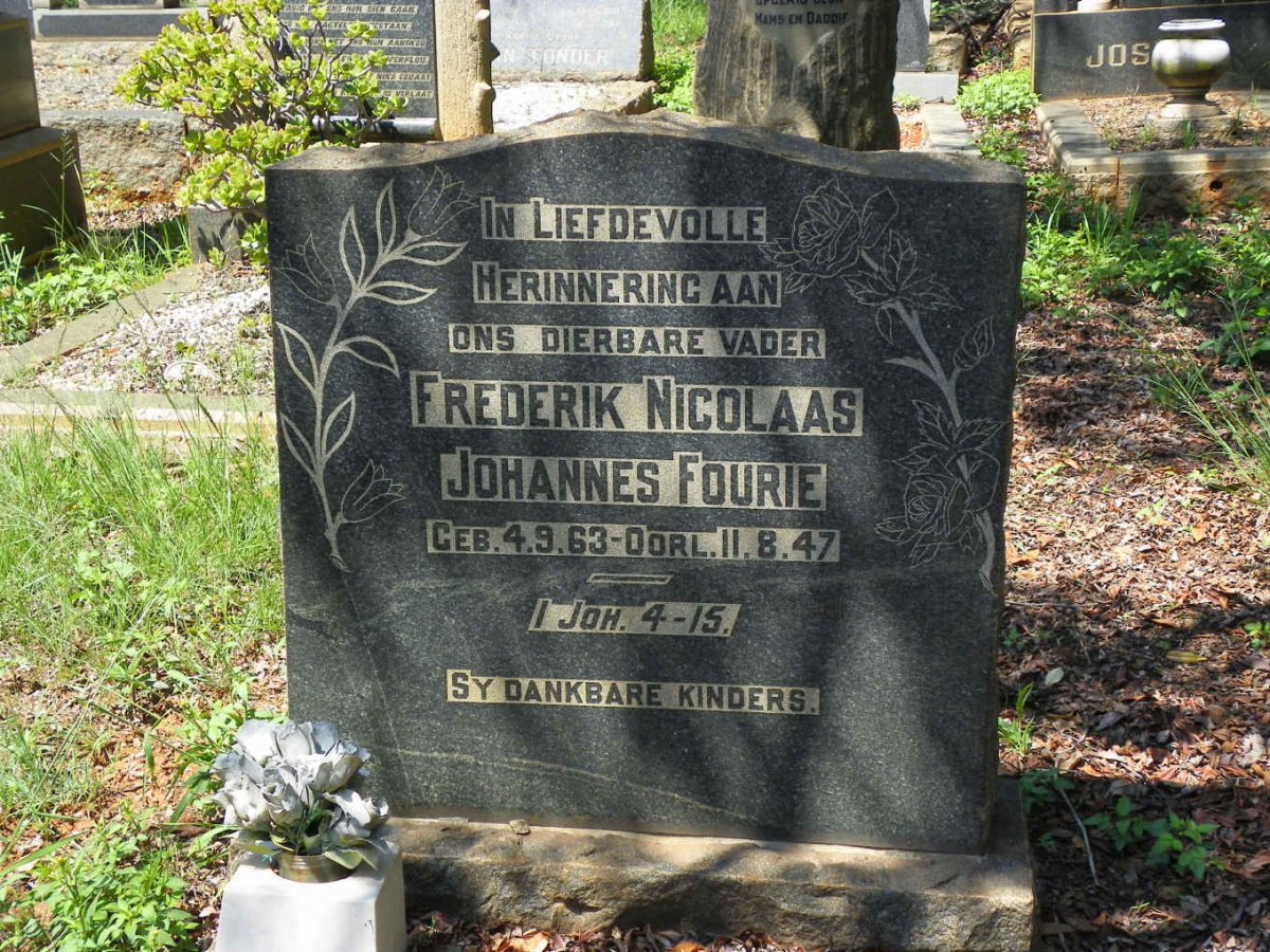FOURIE Frederik Nicolaas Johannes 1863-1947
