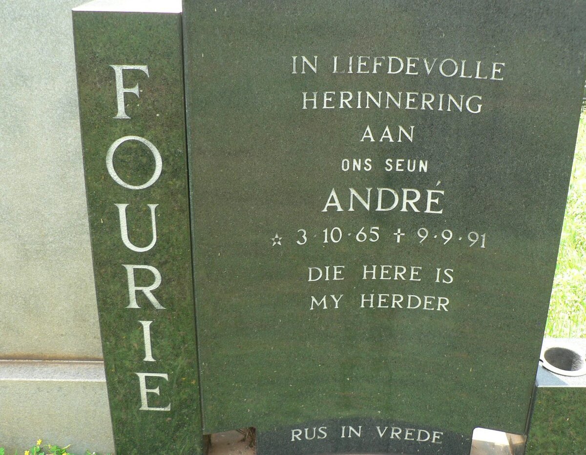 FOURIE Andre 1965-1991