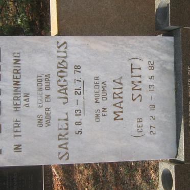 FOURIE Sarel Jacobus 1913-1978 &amp; Maria SMIT 1918-1982 :: FOURIE Solly 1942-2009