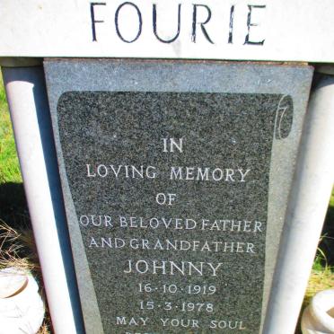 FOURIE Johnny 1919-1978