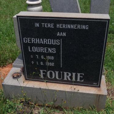 FOURIE Gerhardus Lourens 1918-1992