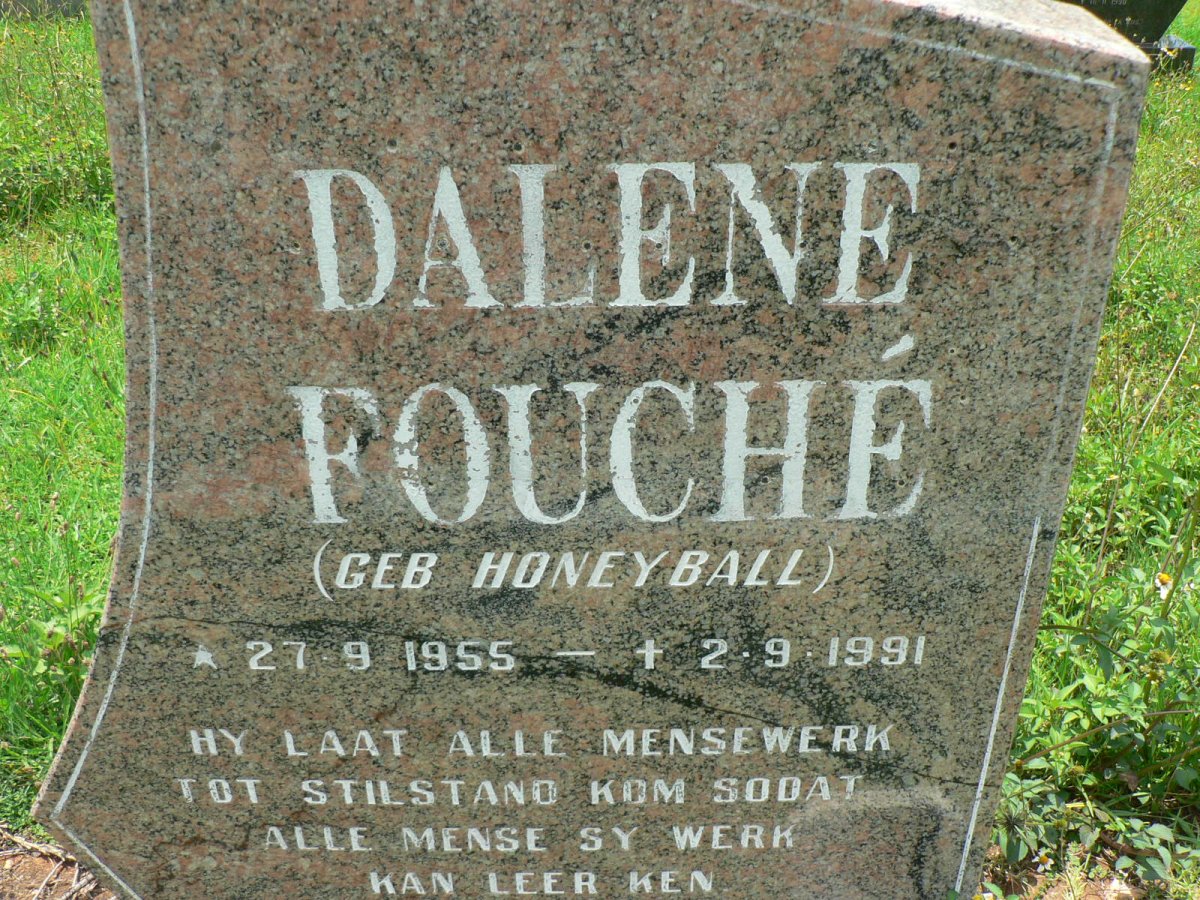 FOUCHE Dalene nee HONEYBALL 1955-1991