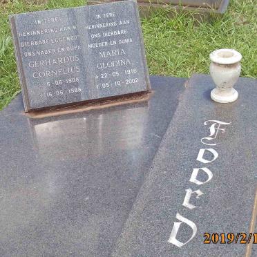 FOORD Gerhardus Cornelius 1908-1988 &amp; Maria Glodina 1916-2002