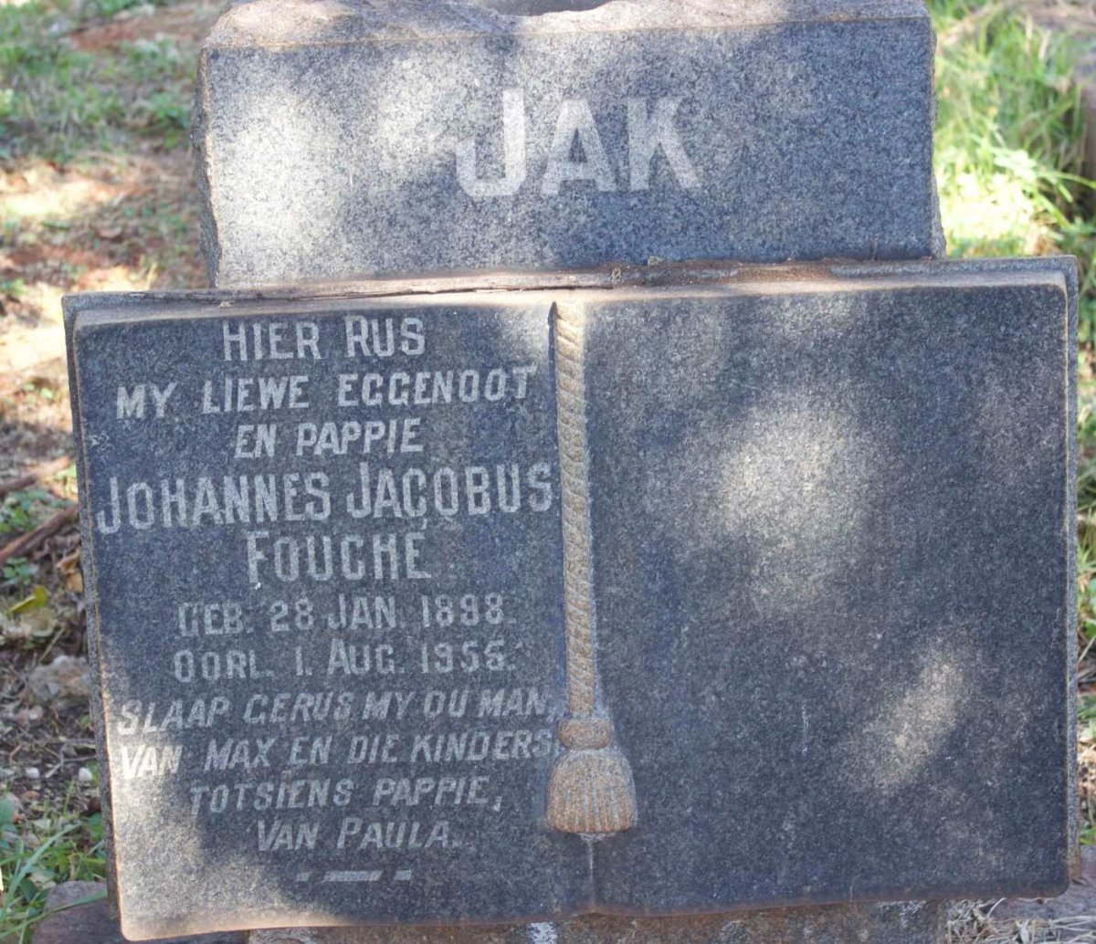 FOUCHE Johannes Jacobus 1898-1955