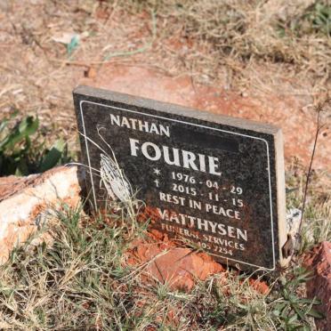 FOURIE Nathan 1976-2015
