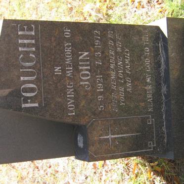 FOUCHE John 1921-1972