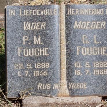 FOUCHE P.M. 1888-1955 &amp; C.L. 1892-1968