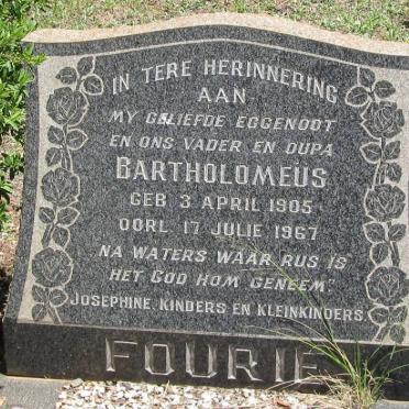 FOURIE Bartholomeus 1905-1967