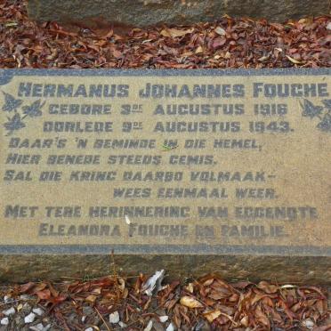 FOUCHÉ Hermanus Johannes 1916-1943