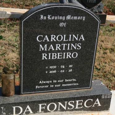 FONSECA Carolina Martins Ribeiro, da 1930-2016