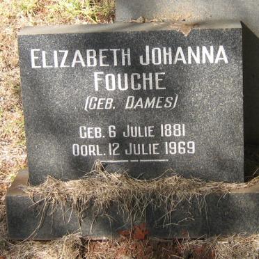 FOUCHE Elizabeth Johanna nee DAMES 1881-1969