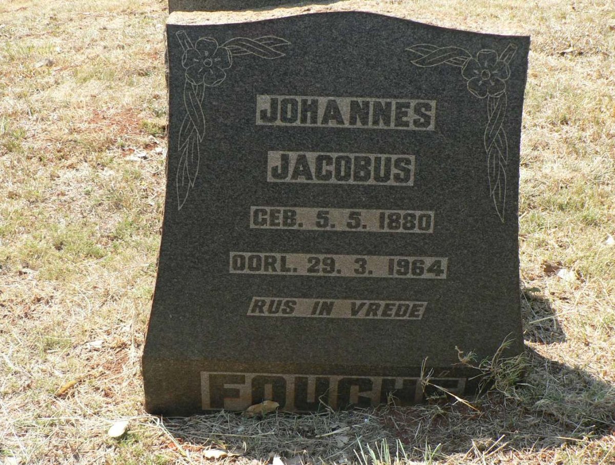 FOUCHE Johannes Jacobus 1880-1964