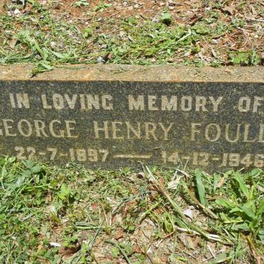 FOULDS George Henry 1897-1946