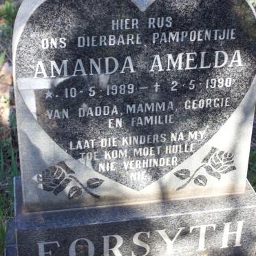 FORSYTH Amanda Amelda 1989-1990