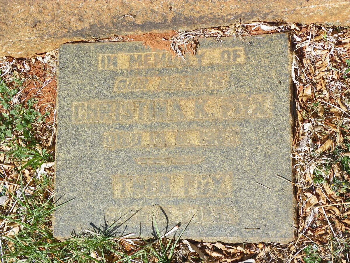 FOX Theo -1953 :: FOX Christina K.-1967