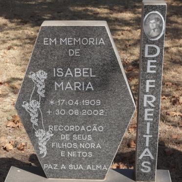FREITAS Isabel Maria, de 1909-2002