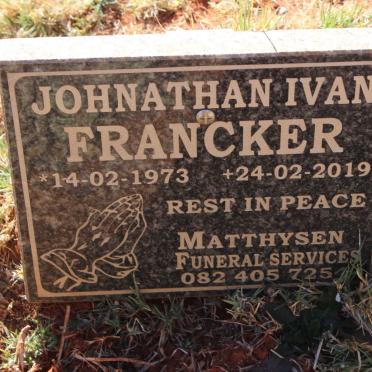 FRANCKER Johnathan Ivan 1973-2019