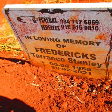 FREDERICKS Terrance Stanley 1959-2021