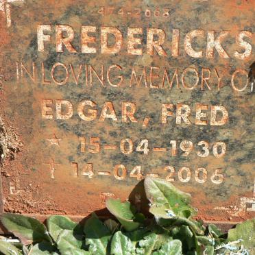 FREDERICKS Edgar Fred 1930-2006