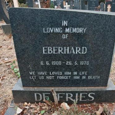 FRIES Eberhard, de 1908-1978 &amp; Hilda Winifred 1903-1996