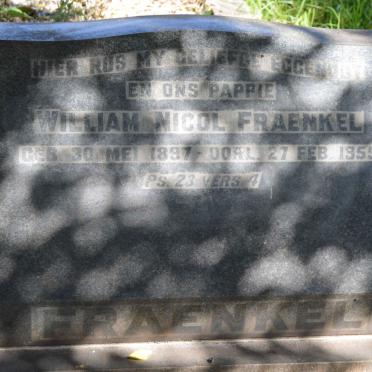 FRAENKEL William Nicol 1897-1955