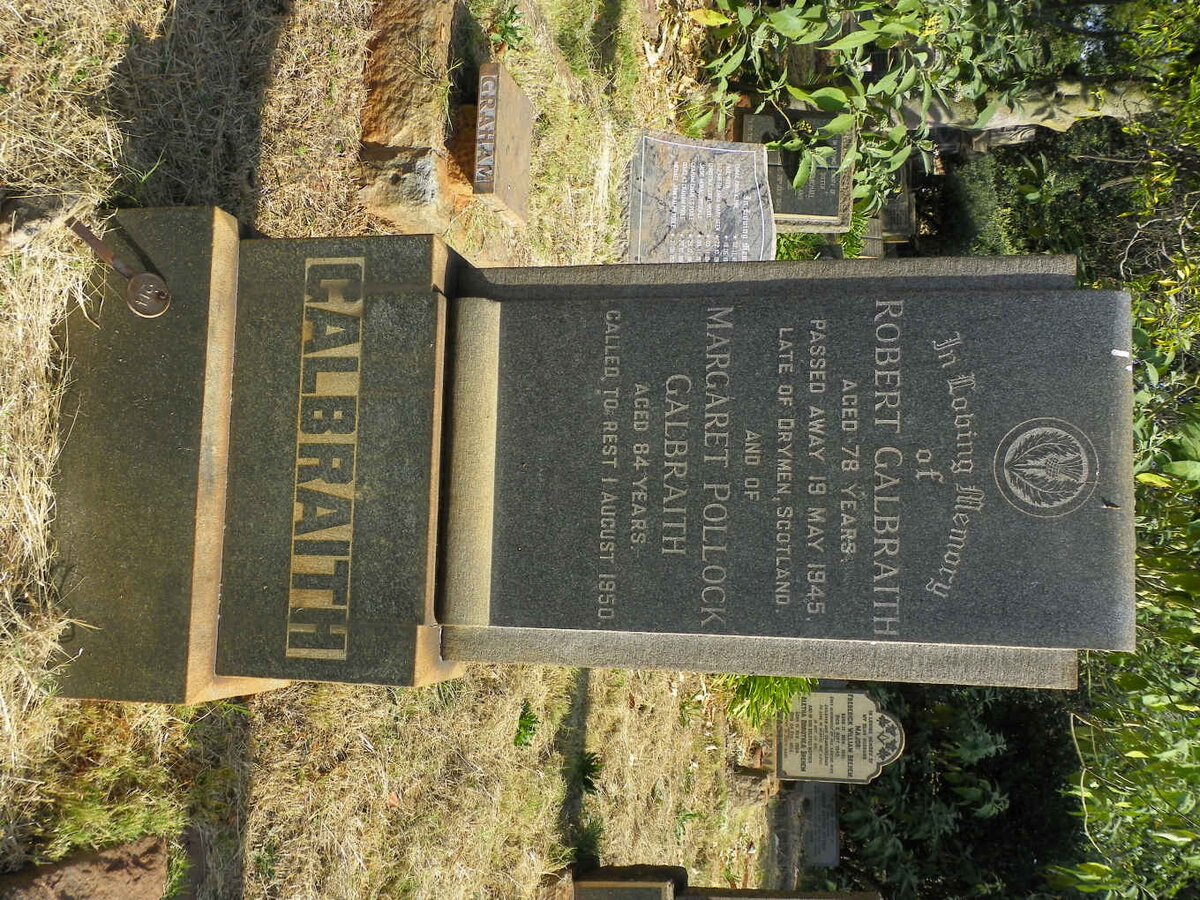 GALBRAITH Robert -1945 &amp; Margaret Pollock -1950