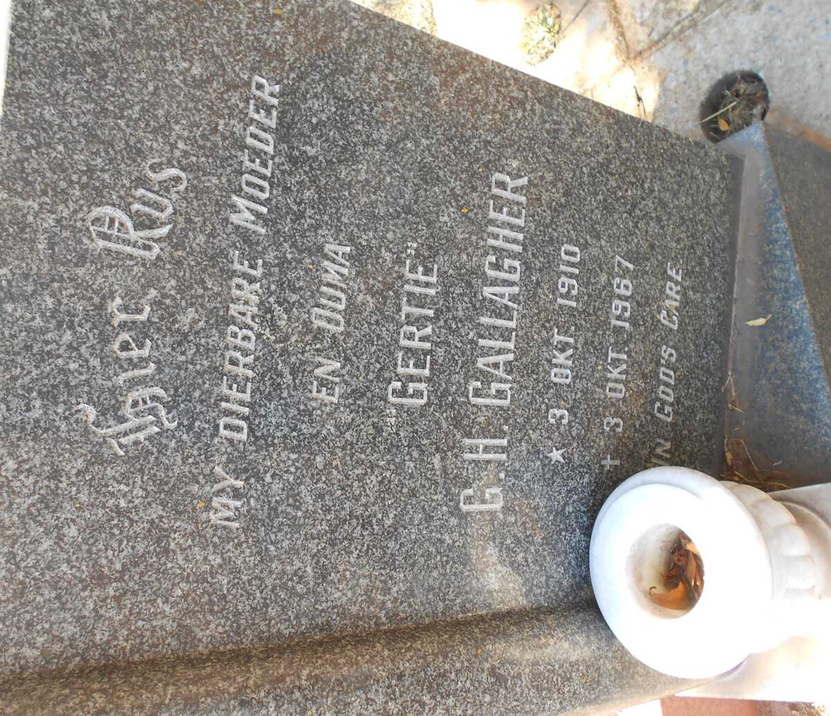 GALLAGHER G.H. 1910-1967