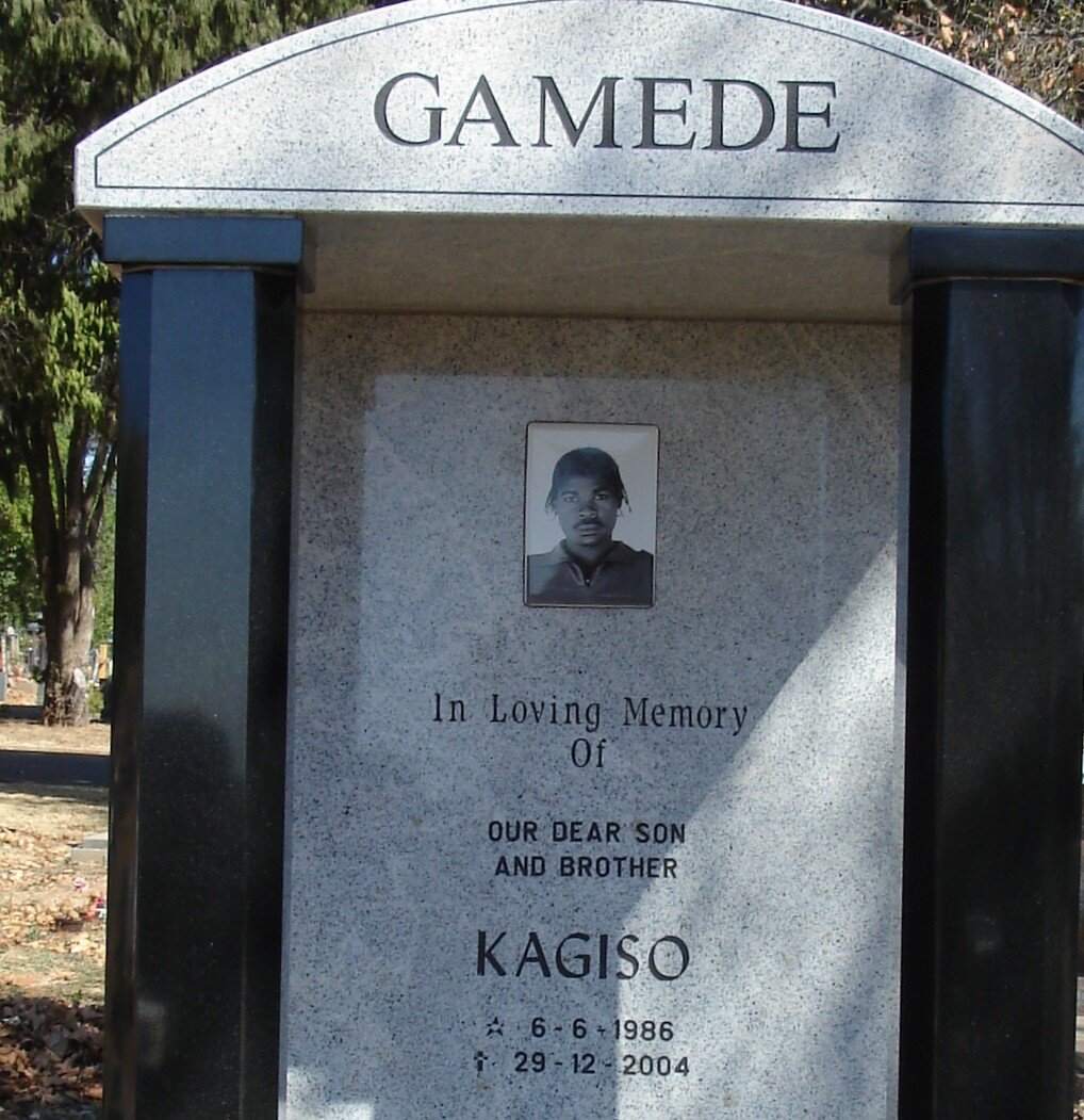 GAMEDE Kagiso 1986-2004