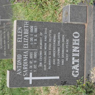 GATINHO Antonio Sardinha 1895-1980 &amp; Ellen Elizabeth 1906-1987