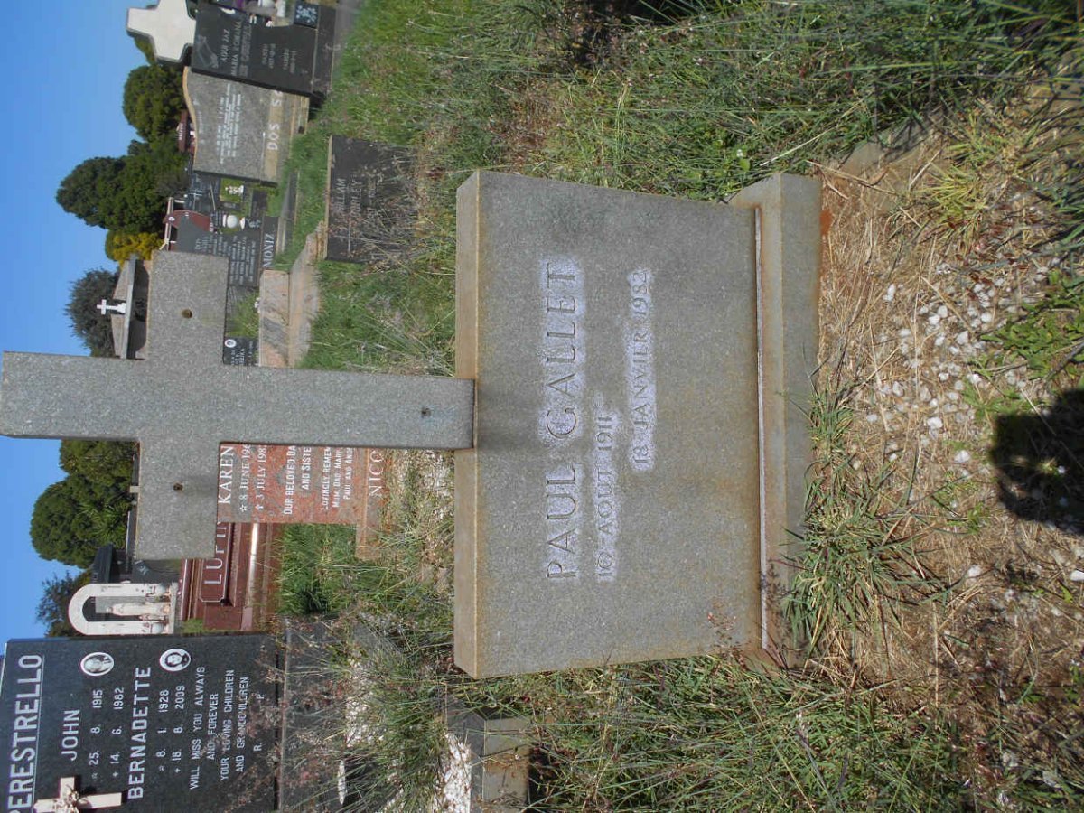 GALLET Paul 1911-1982