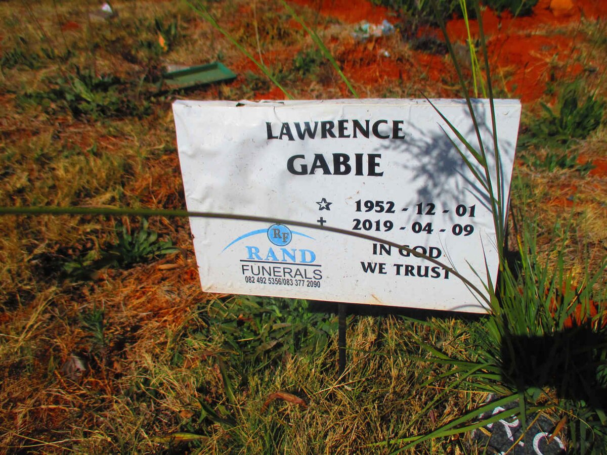 GABIE Lawrence 1952-2019