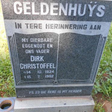 GELDENHUYS Dirk Christoffel 1924-1982