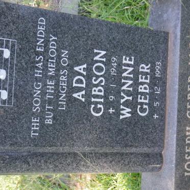 GEBER Joseph -1997 :: GIBSON Ada -1949 :: GEBER Wynne -1993