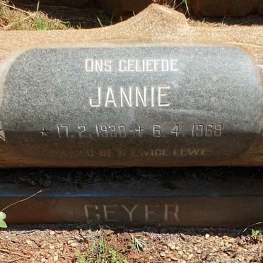 GEYER Jannie 1930-1968